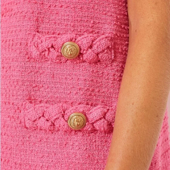 TUCKERNUCK Hot Pink Tweed Jackie Dress - Picture 5 of 8
